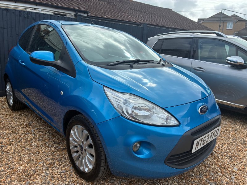 Blue Ford Ka 1.2 Zetec Hatchback 3dr Petrol Manual Euro 6 s/s 69 ps